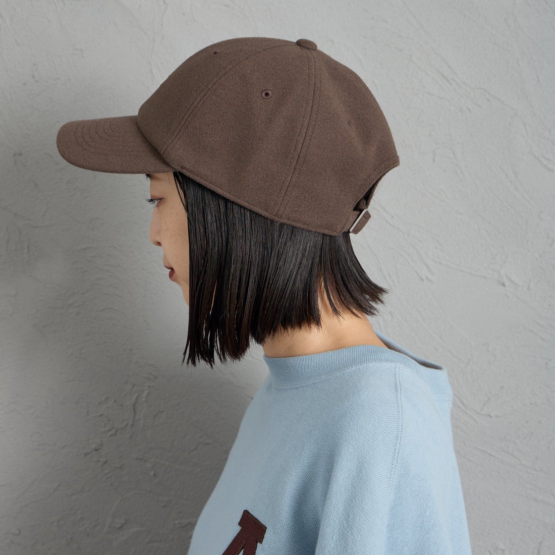 DANTON [ダントン] メルトンジャージー 6パネルキャップ [DT-H0393LMG] BROWN