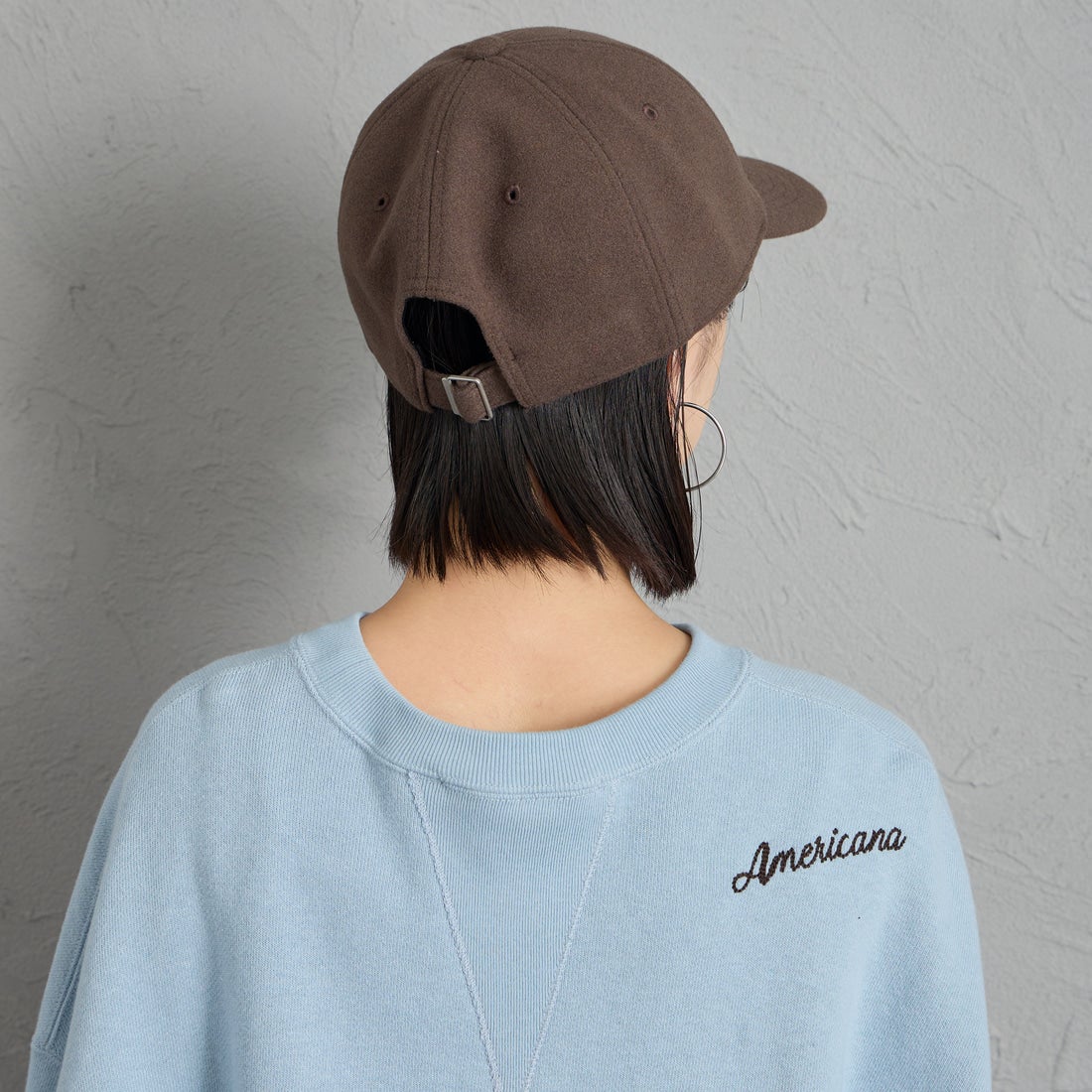DANTON [ダントン] メルトンジャージー 6パネルキャップ [DT-H0393LMG] BROWN