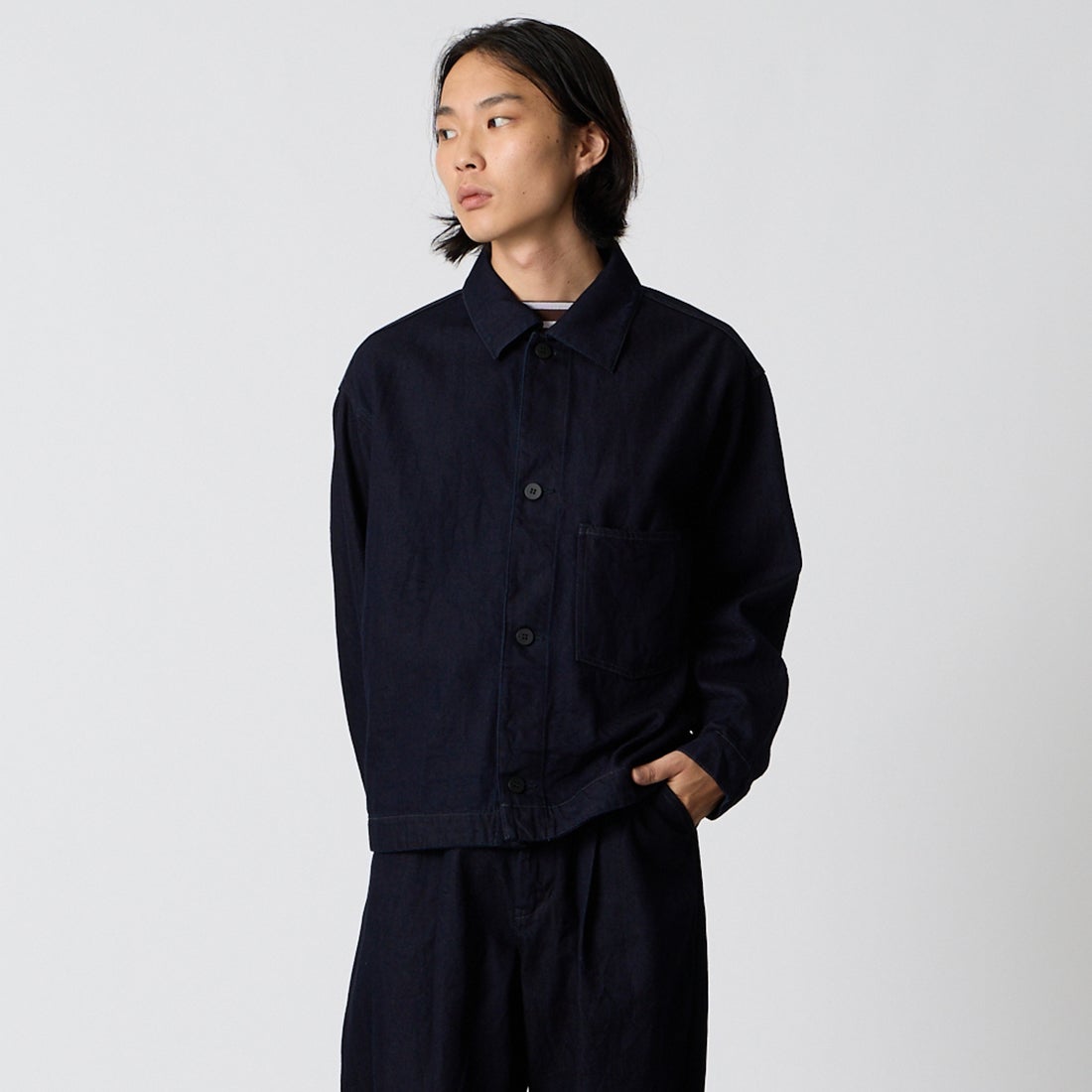 STILL BY HAND [スティルバイハンド] 12oz デニムジャケット [DN02263] DARK NAVY