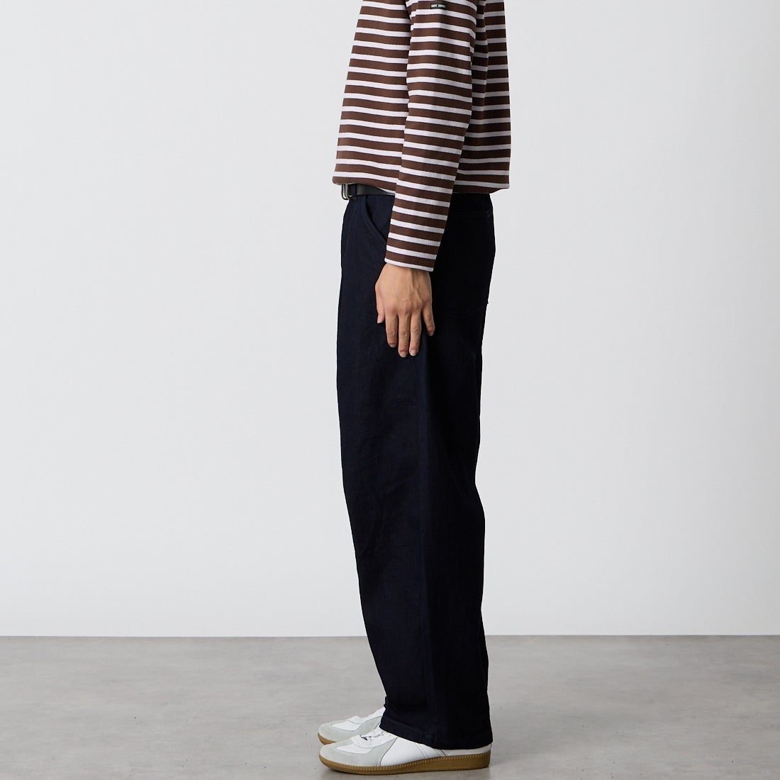 STILL BY HAND [スティルバイハンド] 12oz デニムディープタックパンツ [DN01263] DARK NAVY