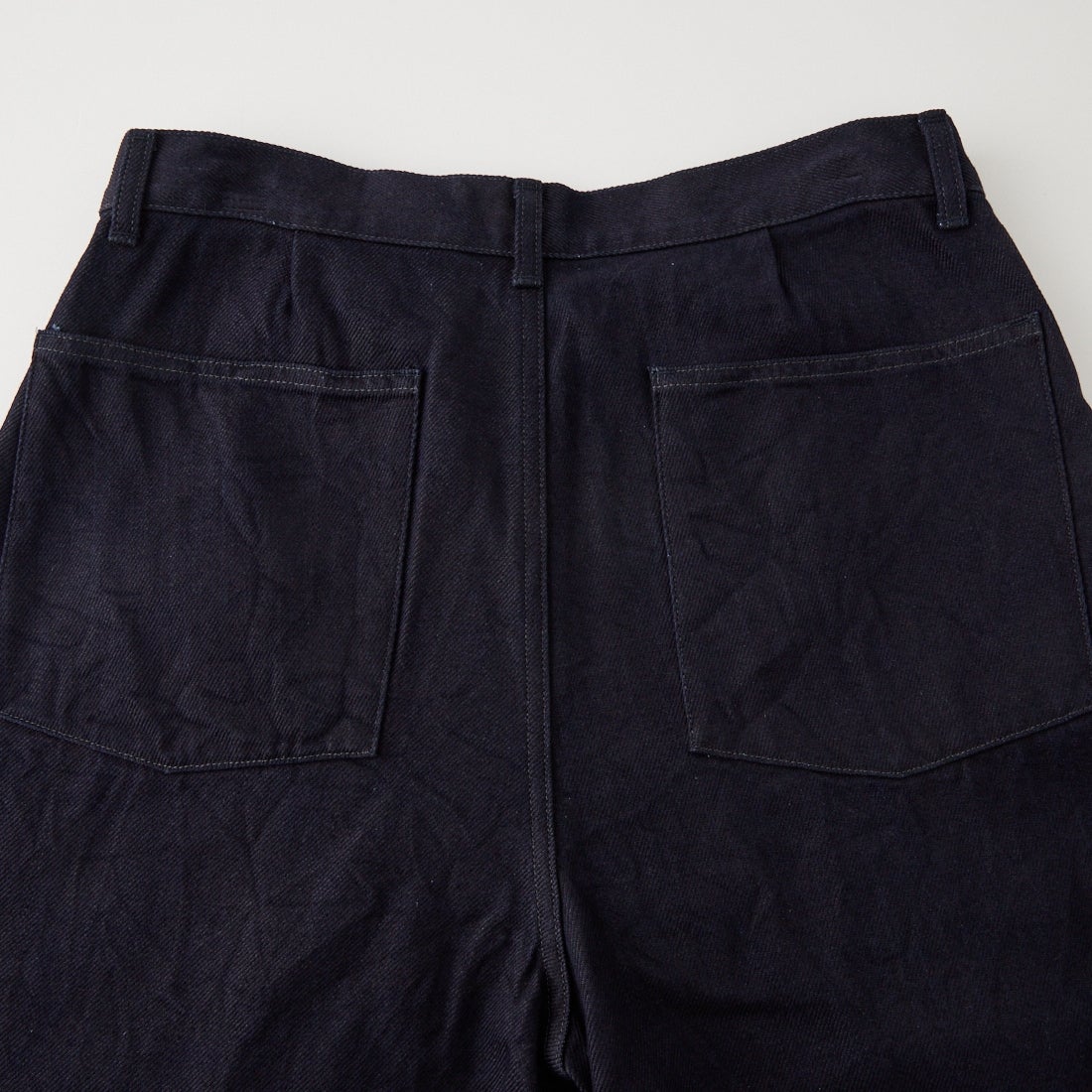 STILL BY HAND [スティルバイハンド] 12oz デニムディープタックパンツ [DN01263] DARK NAVY
