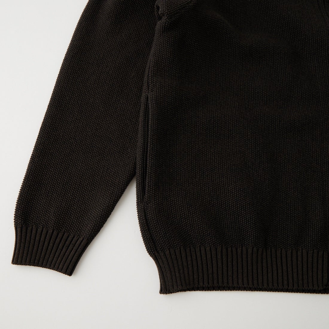 STILL BY HAND [スティルバイハンド] ジップカーディガン [KN02263] BROWN CHAR