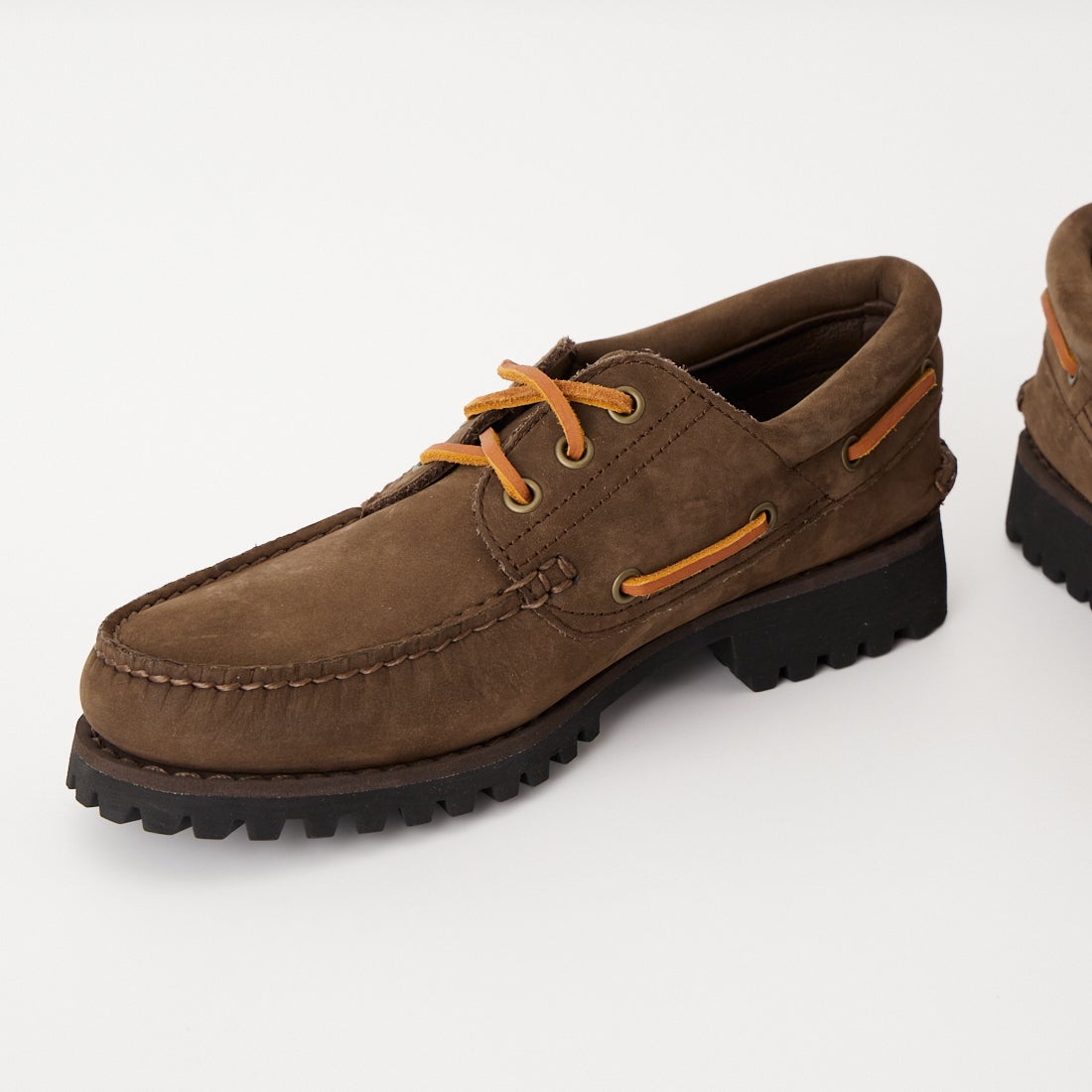 TIMBERLAND [ティンバーランド] スリーアイ ラグハンドソーンボートシューズ [A2PDQ] W07 D.BROW