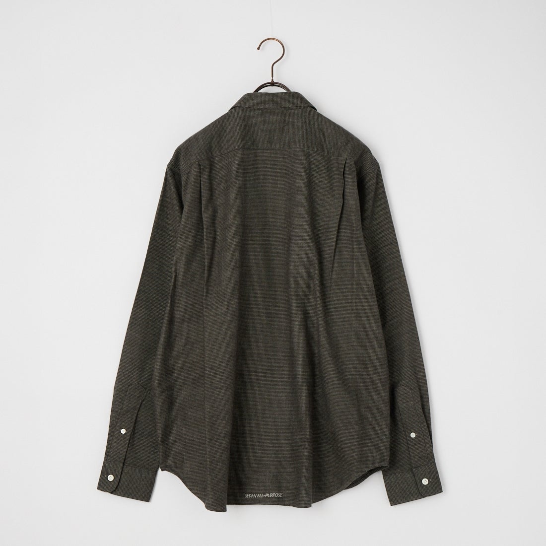 SEDAN ALL-PURPOSE [セダン オールパーパス] マイクロプレイド オープンカラーシャツ [SD26F-SH02] GREY