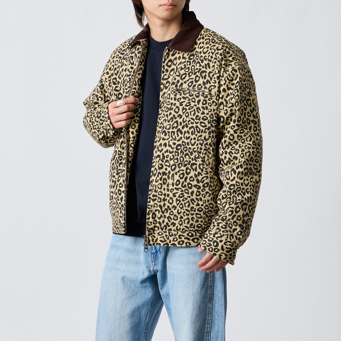 LEOPARD&&モデル身長：177cm 着用サイズ：L&&