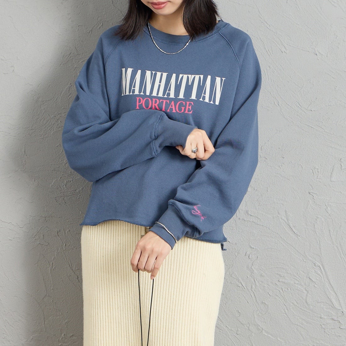 BLUE&&モデル身長：162cm 着用サイズ：F&&