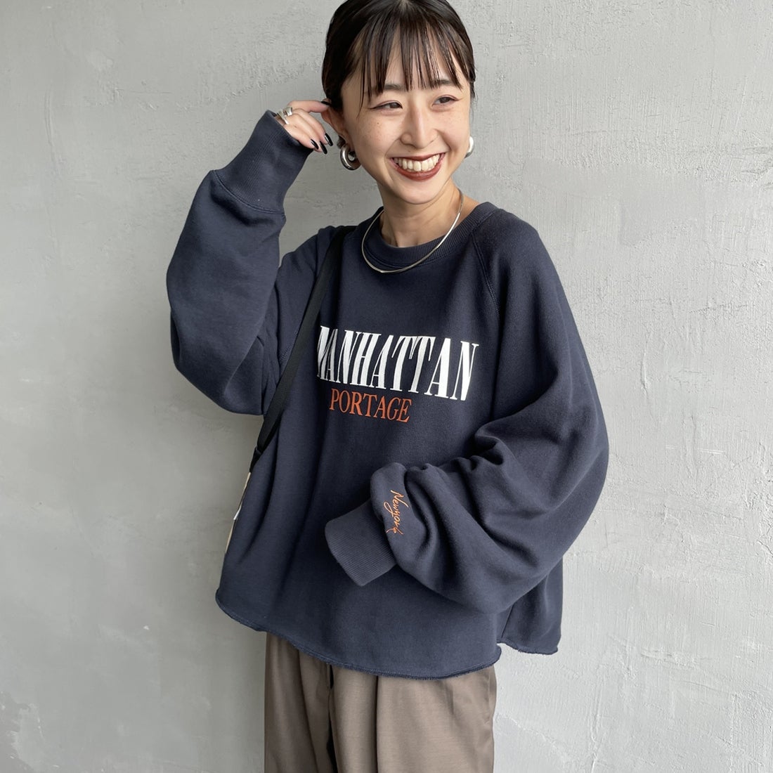 NAVY&&モデル身長：150cm 着用サイズ：F&&