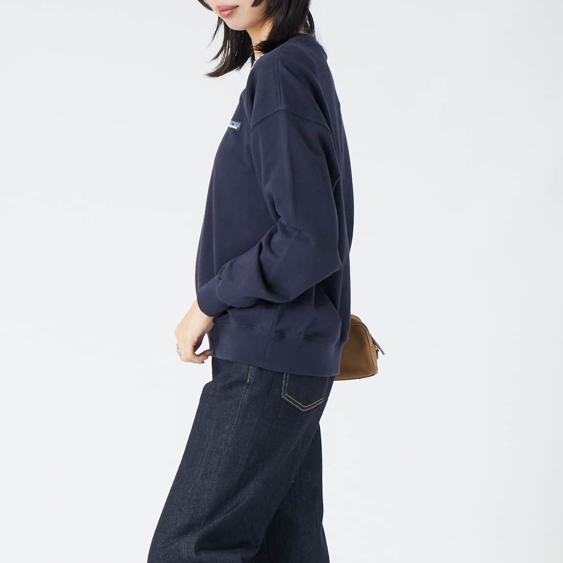 patagonia [パタゴニア] デイリー クルー [42172] SNBE &&モデル身長：162cm 着用サイズ：S&&