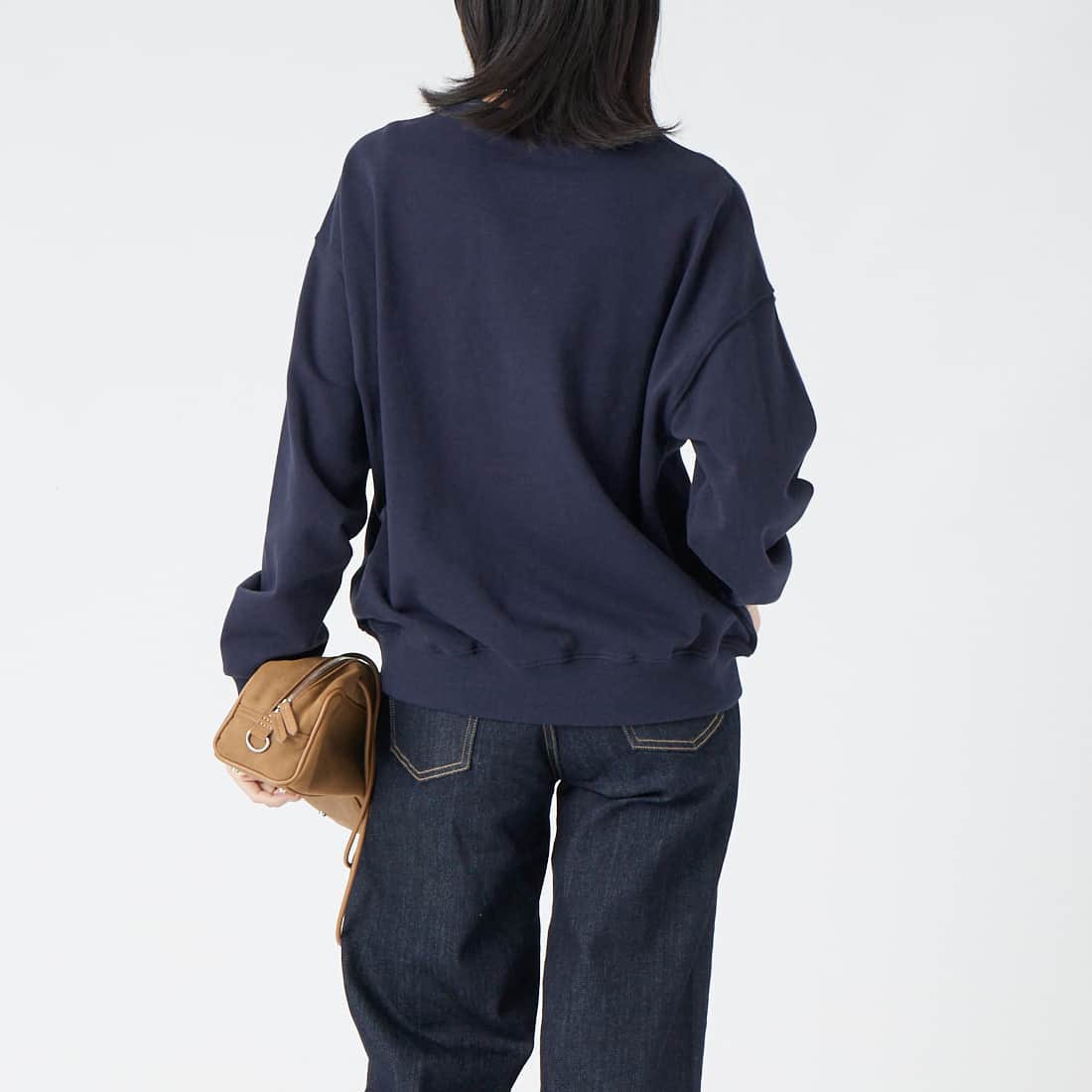 patagonia [パタゴニア] デイリー クルー [42172] SNBE &&モデル身長：162cm 着用サイズ：S&&