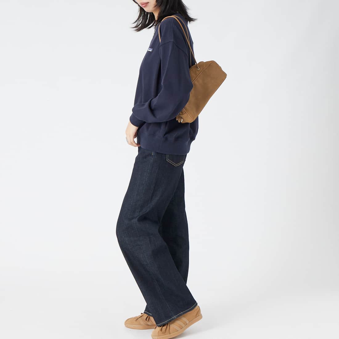patagonia [パタゴニア] デイリー クルー [42172] SNBE &&モデル身長：162cm 着用サイズ：S&&