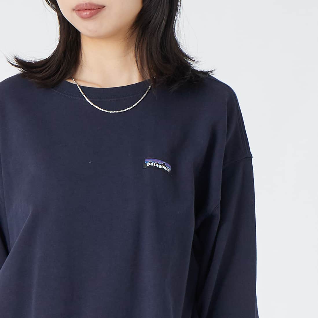 patagonia [パタゴニア] デイリー クルー [42172] SNBE &&モデル身長：162cm 着用サイズ：S&&
