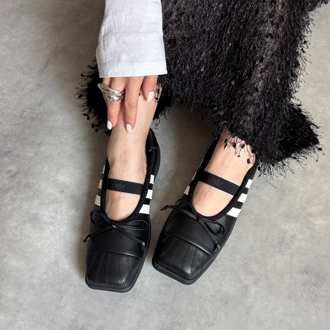 adidas Originals [アディダス オリジナルス] SUPERSTAR SQ バレエシューズ [ORW25] LB3787