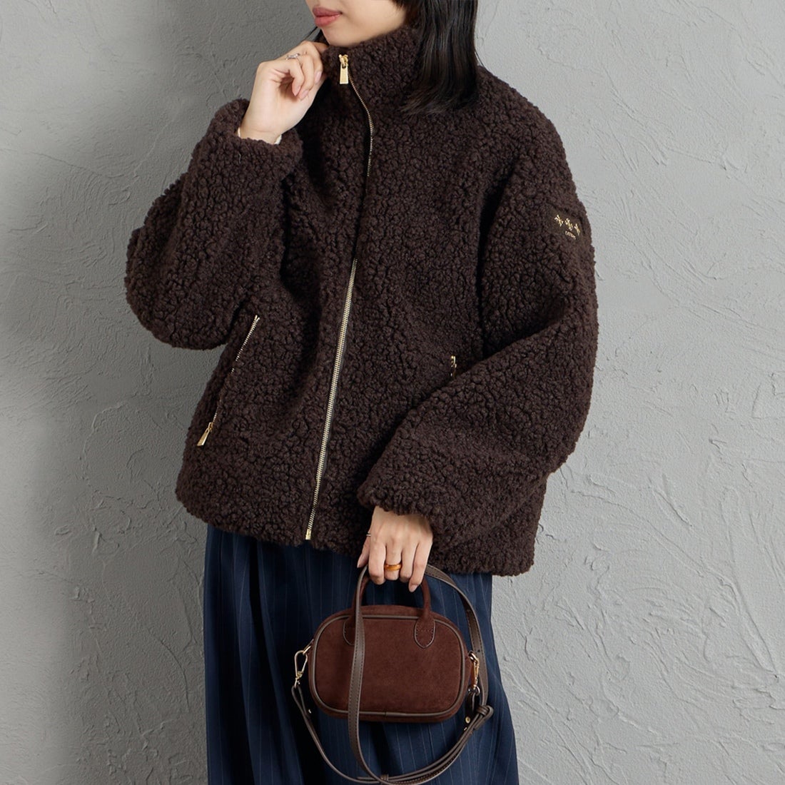BROWN&&モデル身長：162cm 着用サイズ：1&&