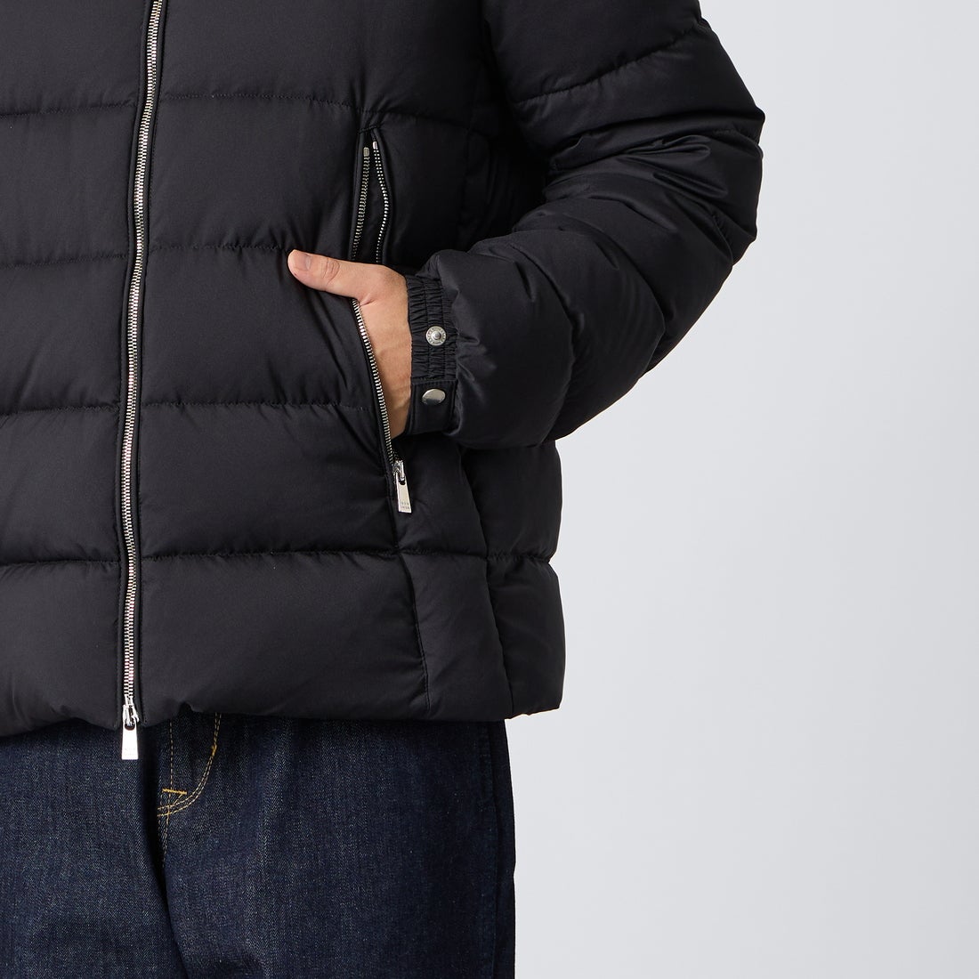 TATRAS [タトラス] ENRI/エンリ ダウンジャケット [MCKA0019013588] BLACK &&モデル身長：175cm 着用サイズ：3&&