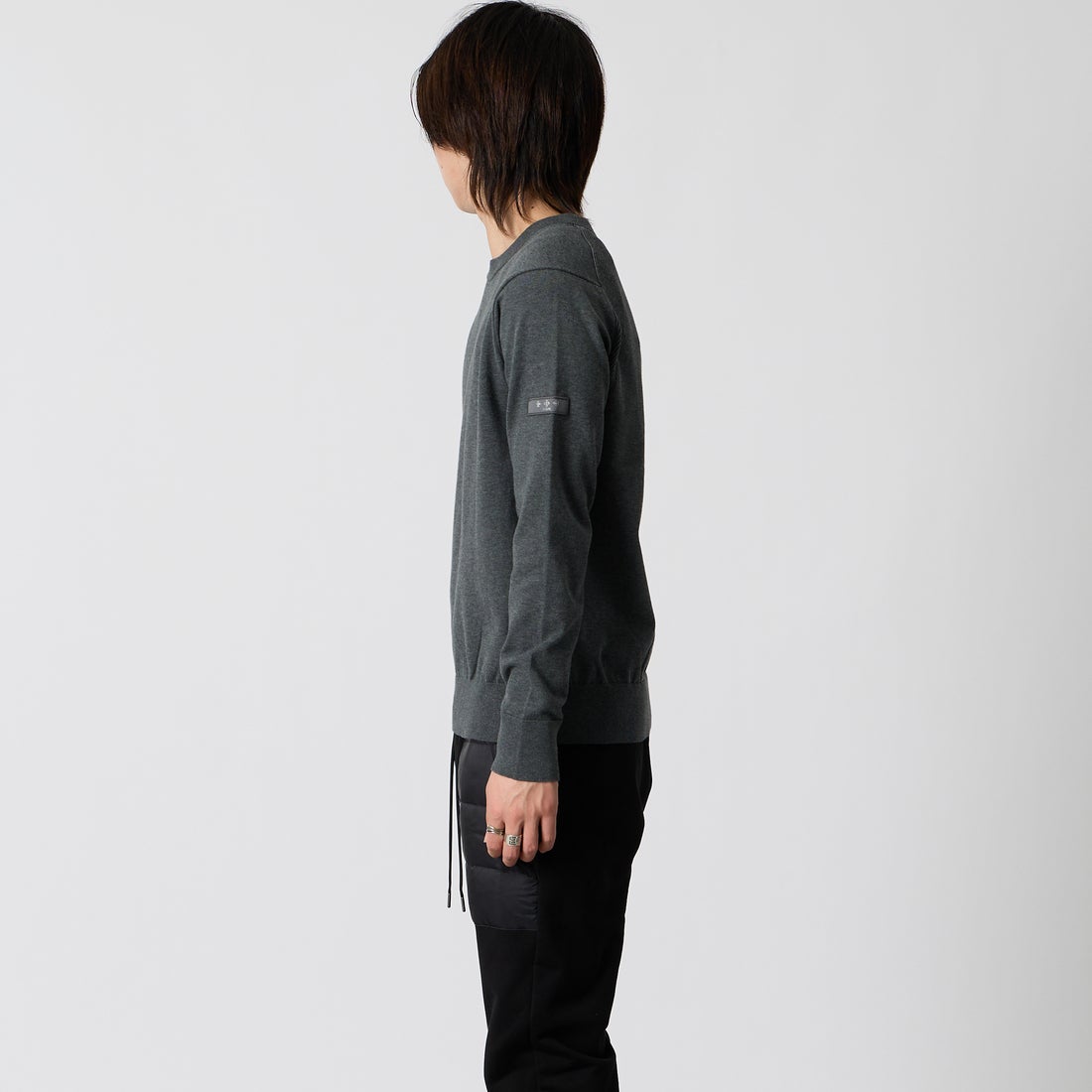 TATRAS [タトラス] GRADO/グラド ニット [MCKA0324053588] C.GRAY &&モデル身長：177cm 着用サイズ：2&&