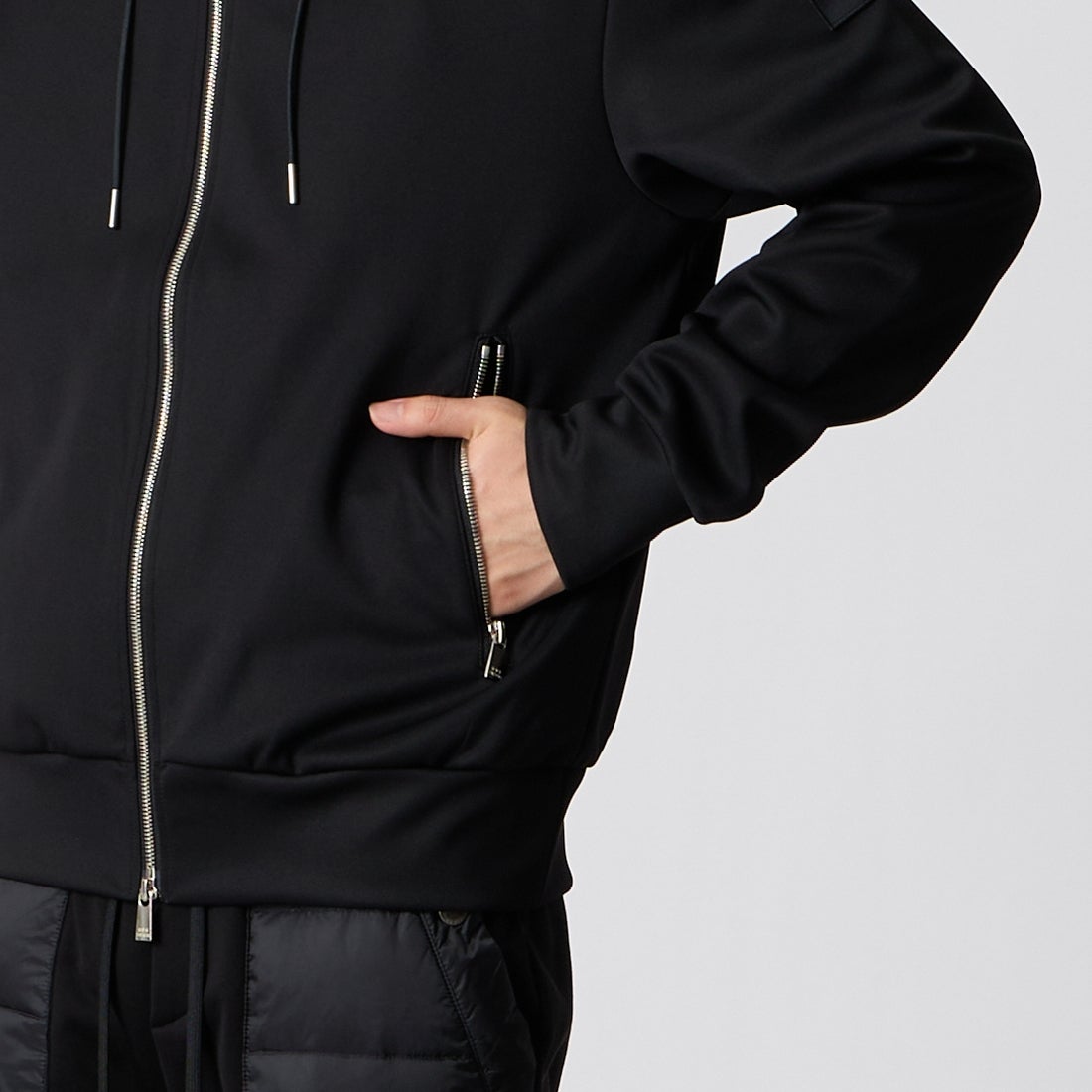 TATRAS [タトラス] BARBIO/バルビオ パーカー [MCKA0405063588] BLACK &&モデル身長：177cm 着用サイズ：2&&