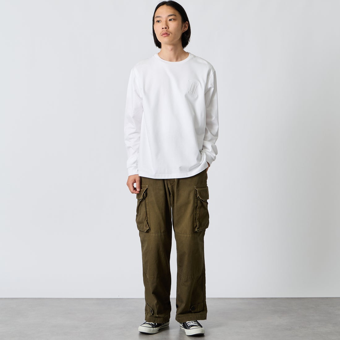 TATRAS [タトラス] MIENGO/ミエンゴ Tシャツ [MCKA0690083588] WHITE &&モデル身長：175cm 着用サイズ：3&&