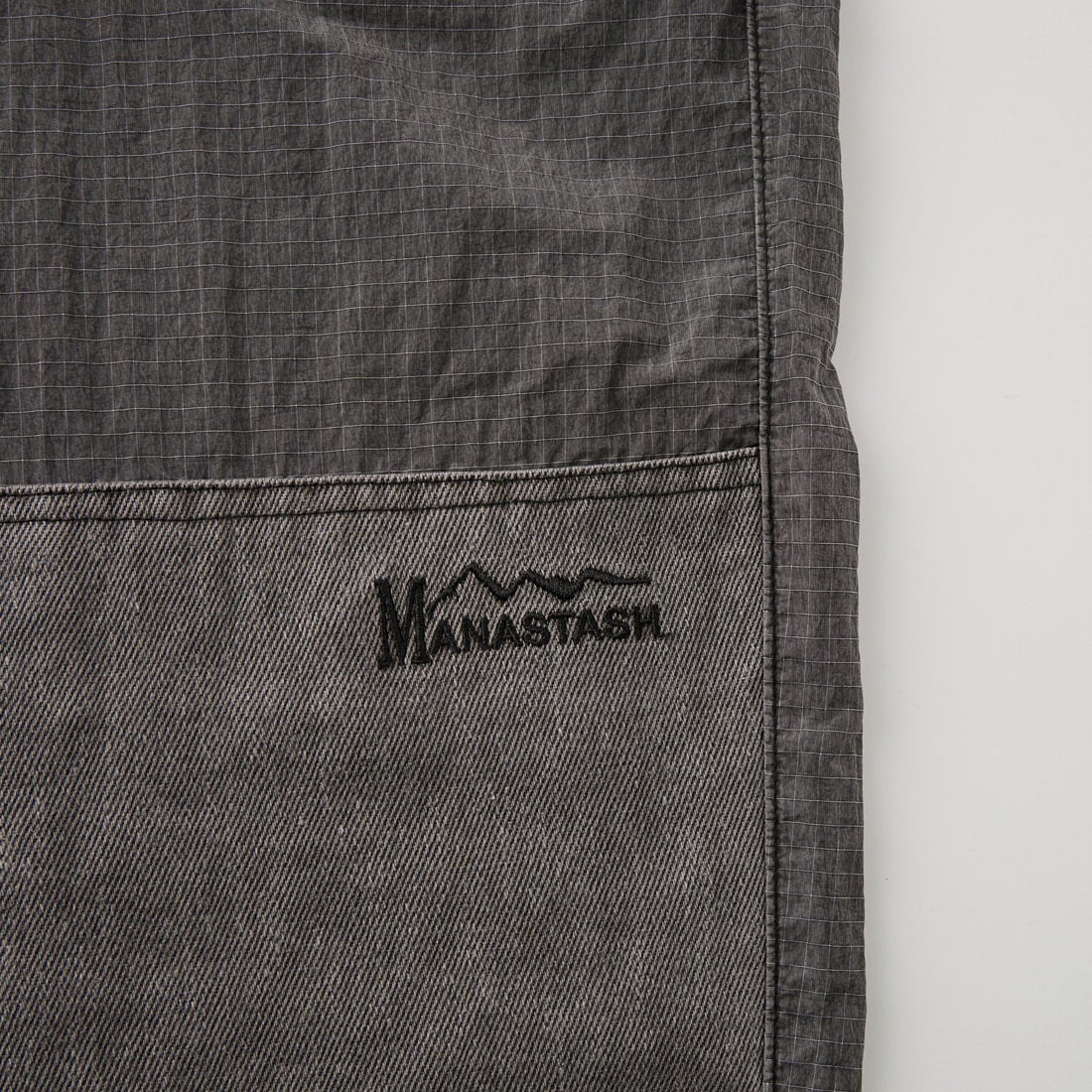 MANASTASH [マナスタッシュ] パネルワイドパンツ [792-6210002] 010 BLACK