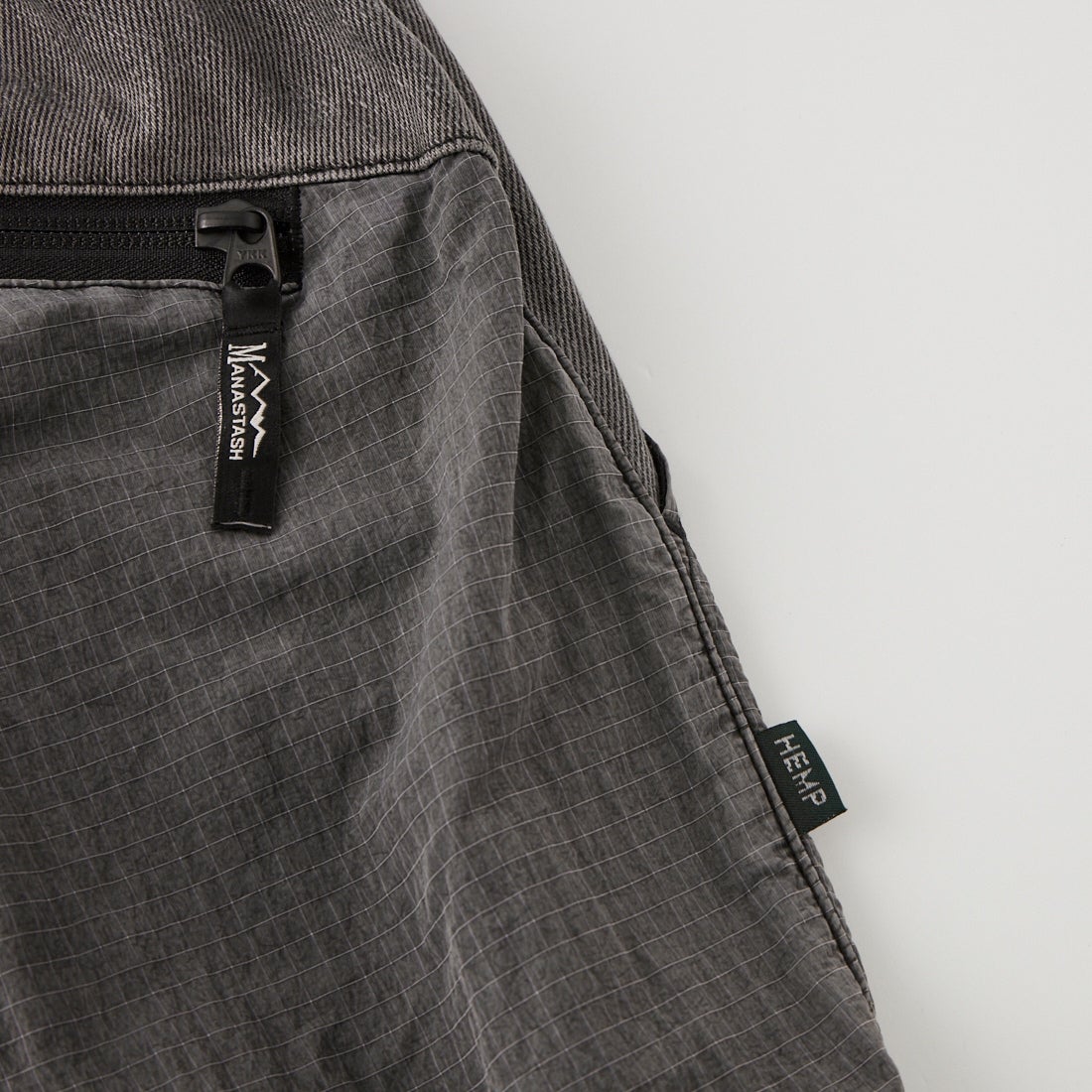 MANASTASH [マナスタッシュ] パネルワイドパンツ [792-6210002] 010 BLACK