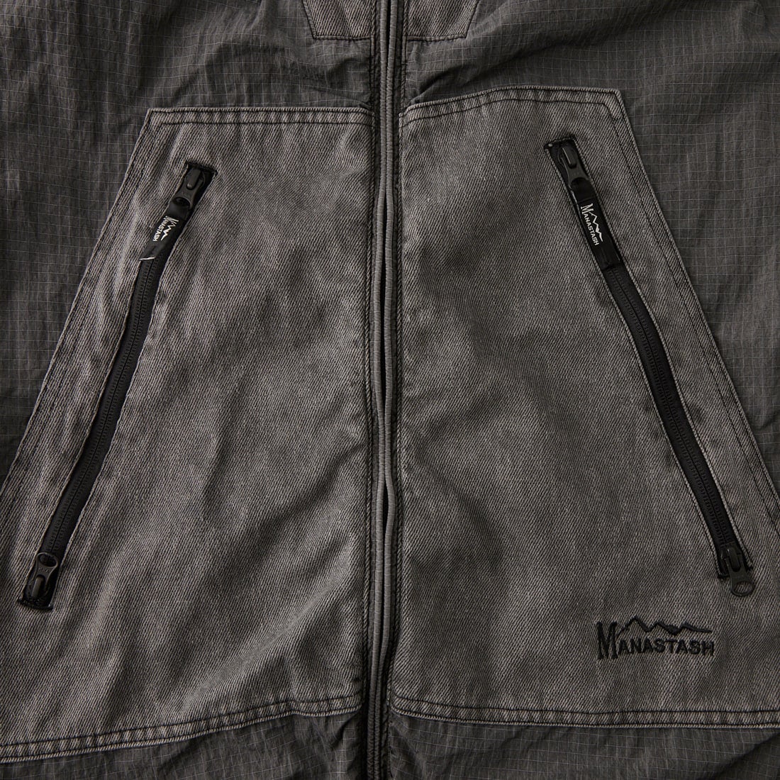 MANASTASH [マナスタッシュ] パネルウィンドブレーカー [792-6252005] 010 BLACK