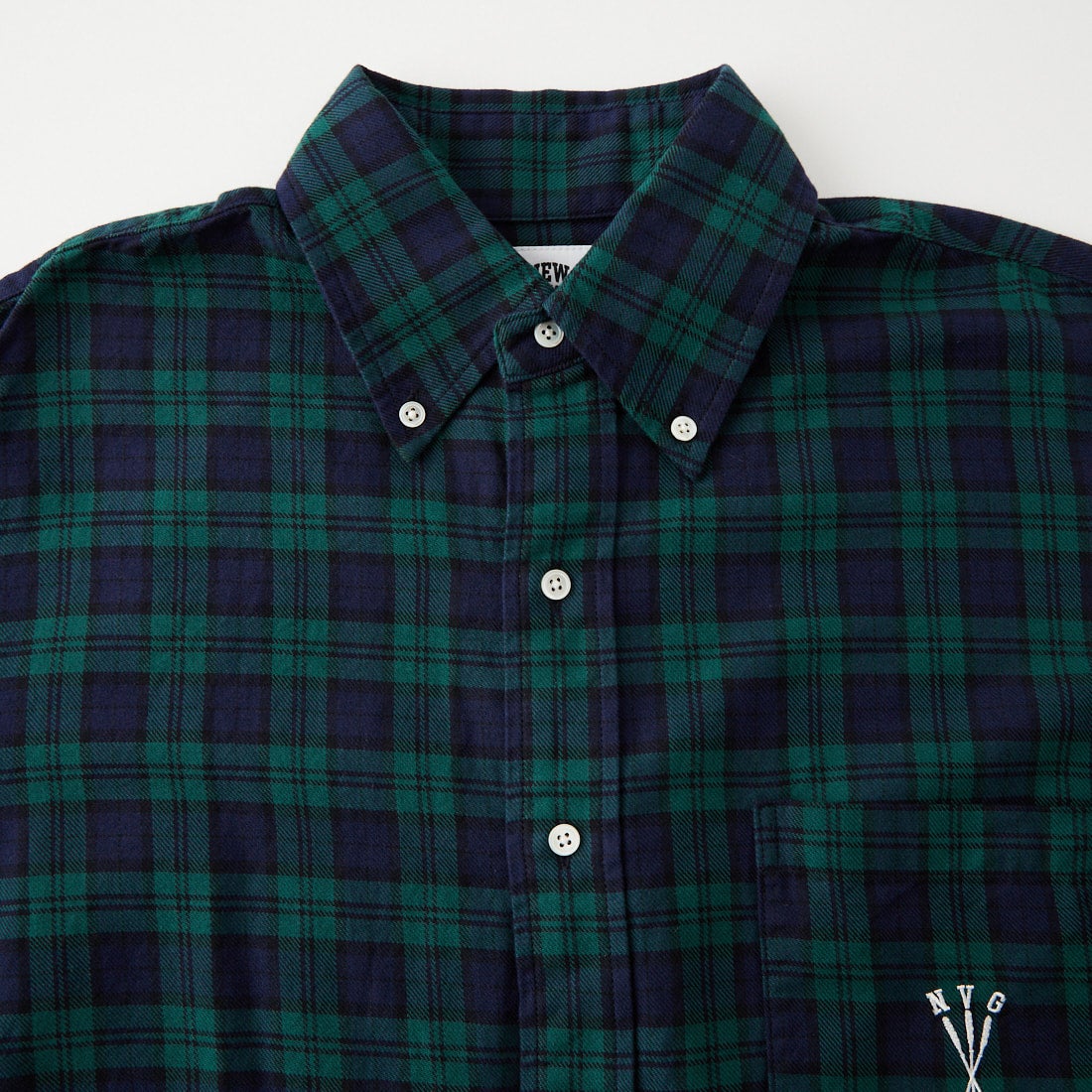 NEW VINTAGE GOLF [ニュービンテージゴルフ] Golf club 刺繍 ボタンダウンシャツ [NVG-0609] BLACKWATCH