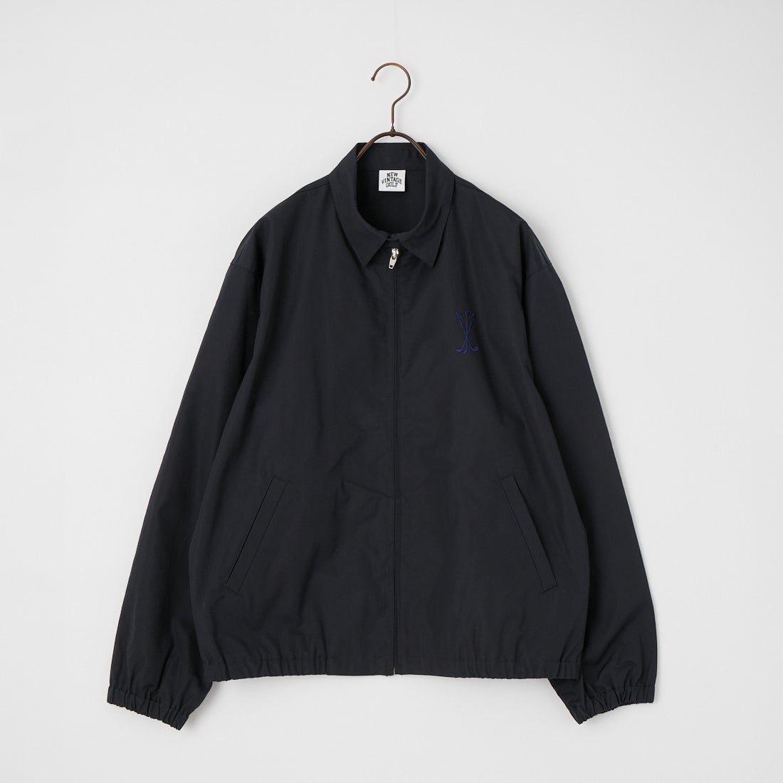 NEW VINTAGE GOLF [ニュービンテージゴルフ] Stool Print ジップアップジャケット [NVG-0610] NAVY