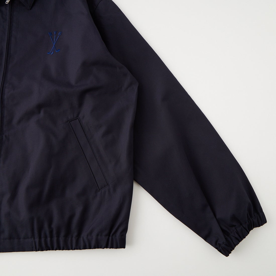 NEW VINTAGE GOLF [ニュービンテージゴルフ] Stool Print ジップアップジャケット [NVG-0610] NAVY