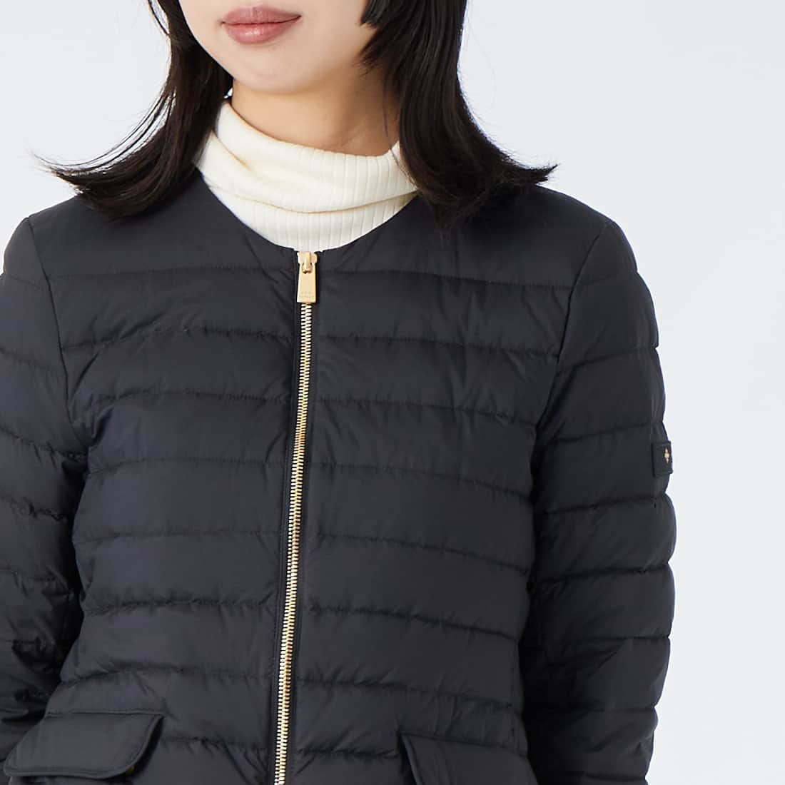 TATRAS [タトラス] NOKO ノコ ライトダウンジャケット [LCKA0027013588] BLACK &&モデル身長：162cm 着用サイズ：3&&