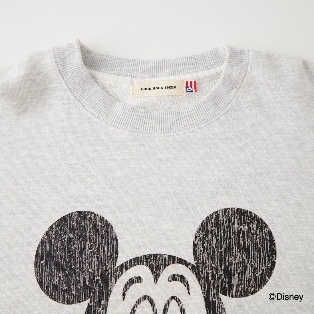 GOOD ROCK SPEED [グッドロックスピード] 別注 / MICKEY MOUSE / プリントスウェット [INTN-087-JF] ASH