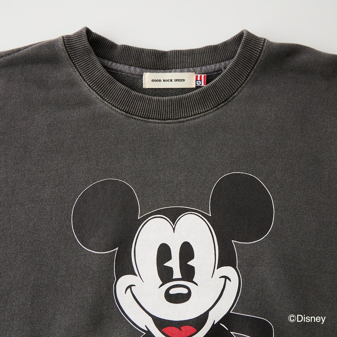 GOOD ROCK SPEED [グッドロックスピード] 別注 / MICKEY MOUSE / プリントスウェット [INTN-089-JF] CHARCOAL