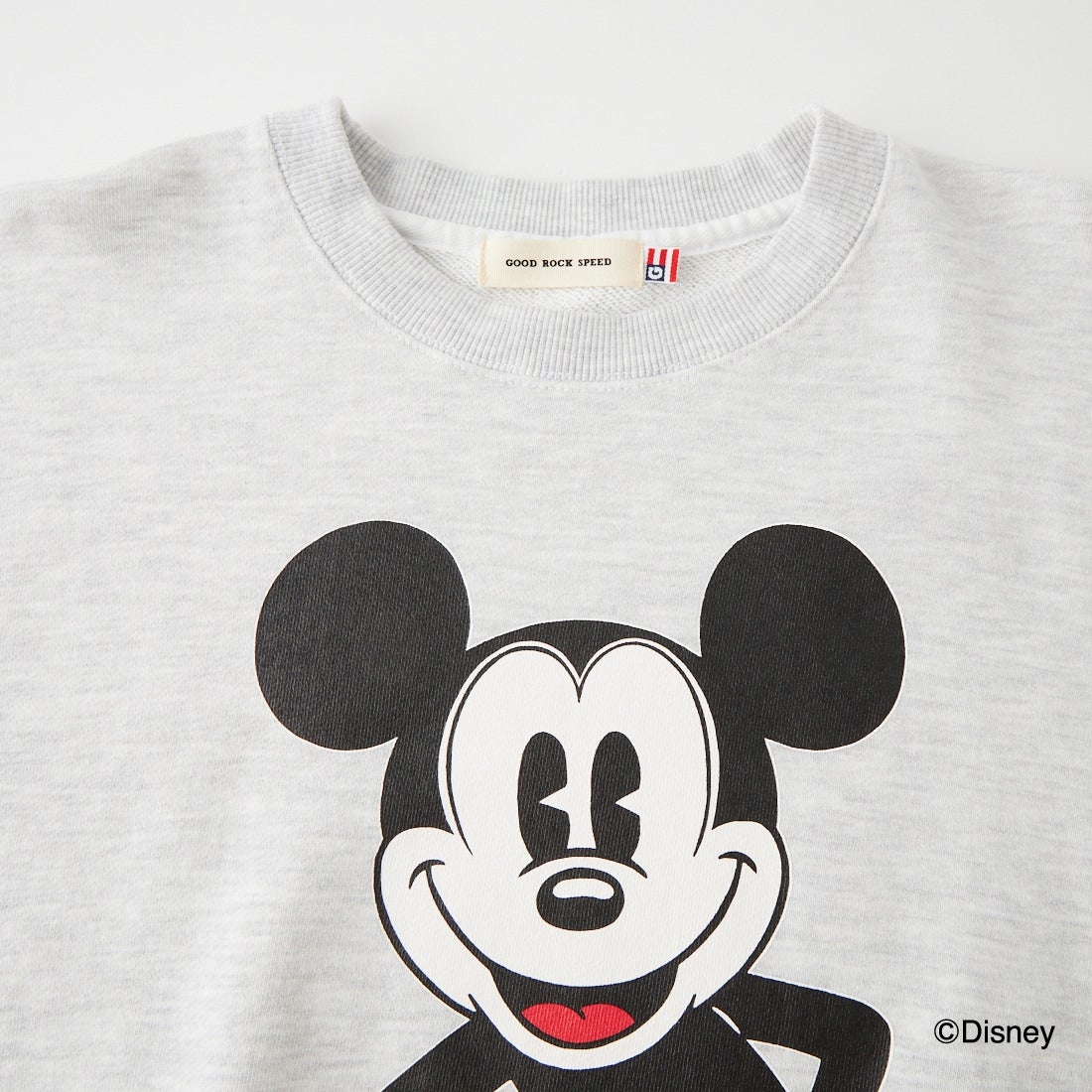 GOOD ROCK SPEED [グッドロックスピード] 別注 / MICKEY MOUSE / プリントスウェット [INTN-089-JF] ASH