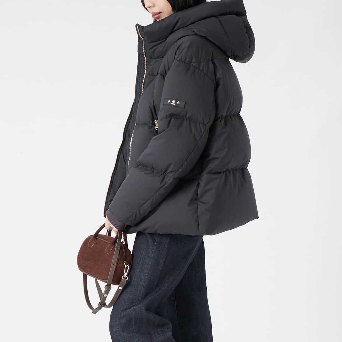 TATRAS [タトラス] GIGI ジジ ダウンジャケット [LCKA0013013588] BLACK &&モデル身長：162cm 着用サイズ：1&&