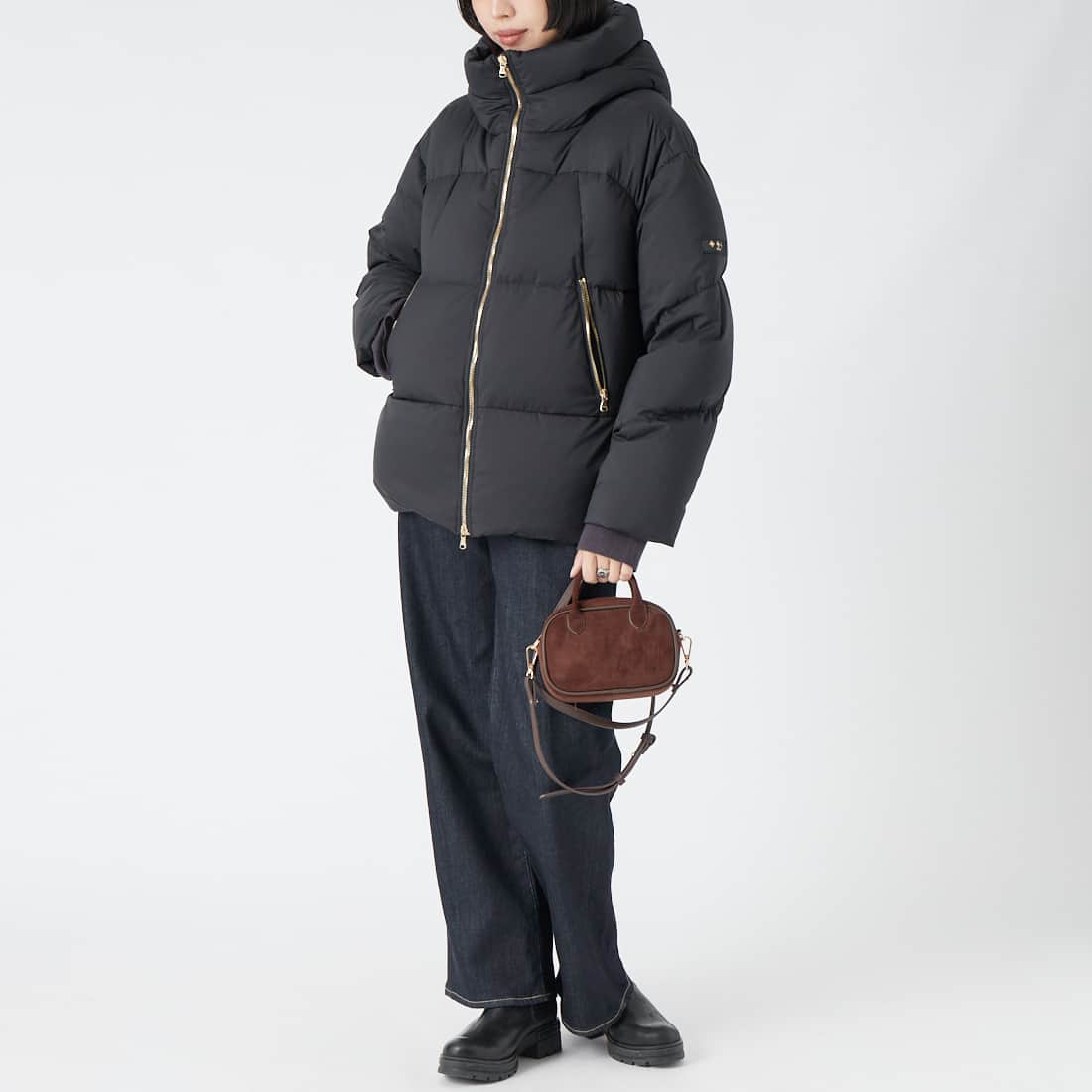 TATRAS [タトラス] GIGI ジジ ダウンジャケット [LCKA0013013588] BLACK &&モデル身長：162cm 着用サイズ：1&&