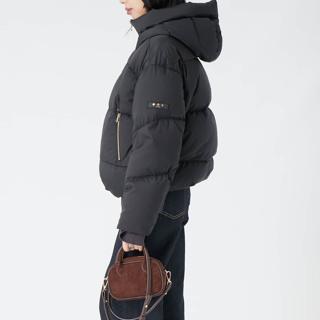 TATRAS [タトラス] GIGI ジジ ダウンジャケット [LCKA0013013588] BLACK &&モデル身長：162cm 着用サイズ：1&&