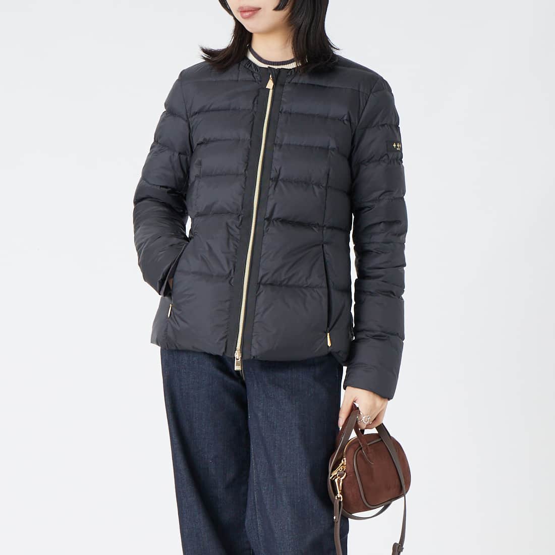TATRAS [タトラス] BREVA ブレヴァ ライトダウンジャケット [LCKA0007013588] BLACK &&モデル身長：162cm 着用サイズ：3&&