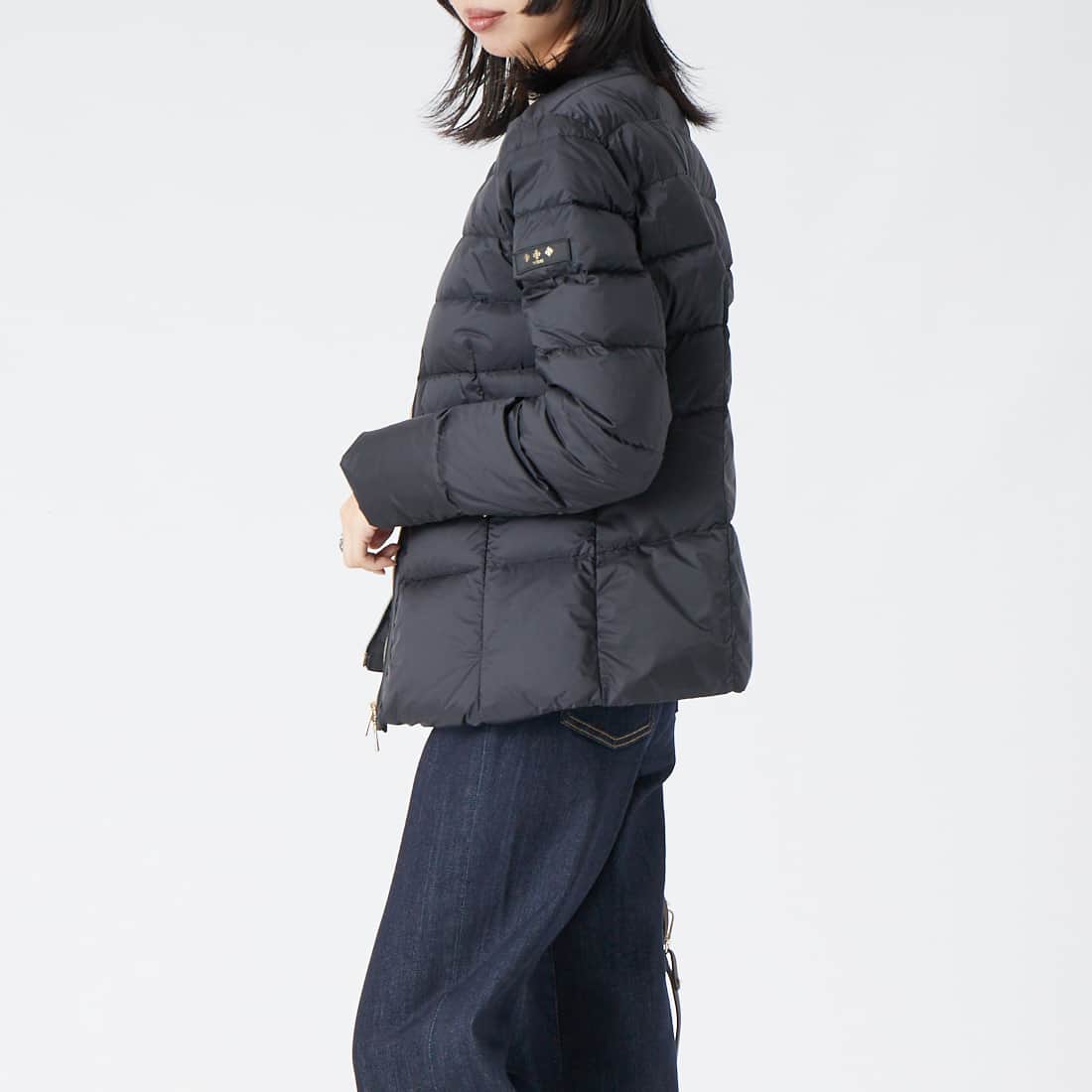 TATRAS [タトラス] BREVA ブレヴァ ライトダウンジャケット [LCKA0007013588] BLACK &&モデル身長：162cm 着用サイズ：3&&