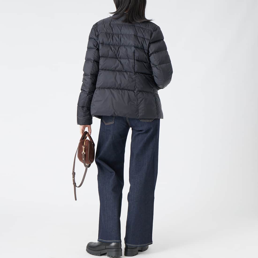 TATRAS [タトラス] BREVA ブレヴァ ライトダウンジャケット [LCKA0007013588] BLACK &&モデル身長：162cm 着用サイズ：3&&
