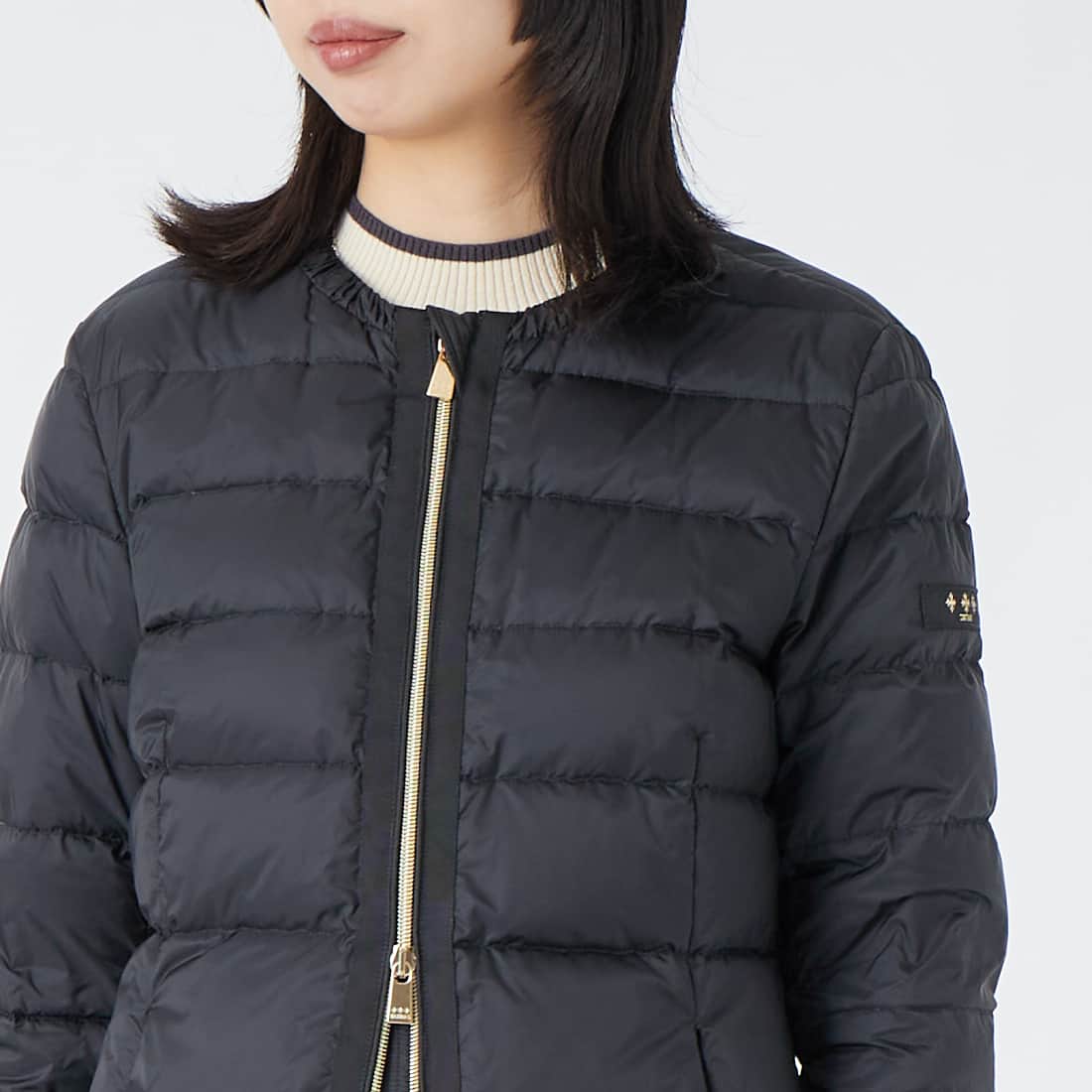 TATRAS [タトラス] BREVA ブレヴァ ライトダウンジャケット [LCKA0007013588] BLACK &&モデル身長：162cm 着用サイズ：3&&