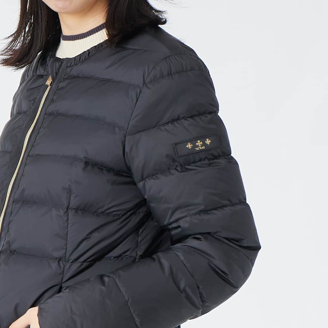 TATRAS [タトラス] BREVA ブレヴァ ライトダウンジャケット [LCKA0007013588] BLACK &&モデル身長：162cm 着用サイズ：3&&