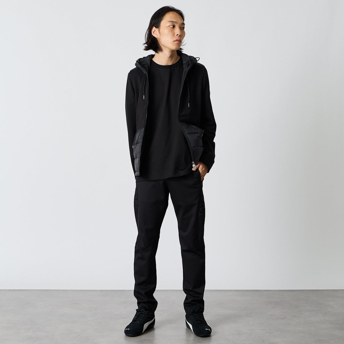 TATRAS [タトラス] MENTORO メントーロ パンツ [MCKA0855103588] BLACK &&モデル身長：175cm 着用サイズ：1&&
