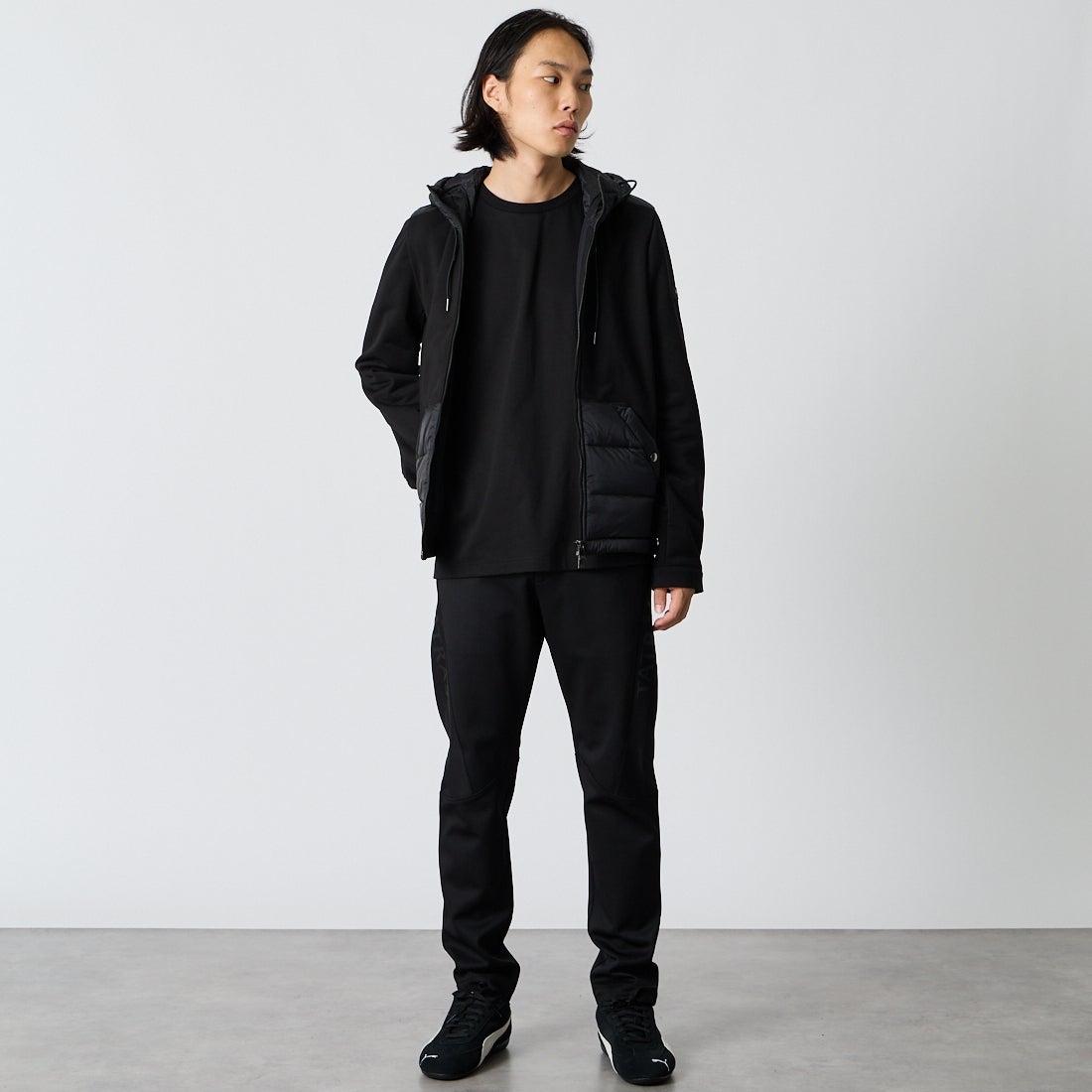 TATRAS [タトラス] MENTORO メントーロ パンツ [MCKA0855103588] BLACK &&モデル身長：175cm 着用サイズ：1&&