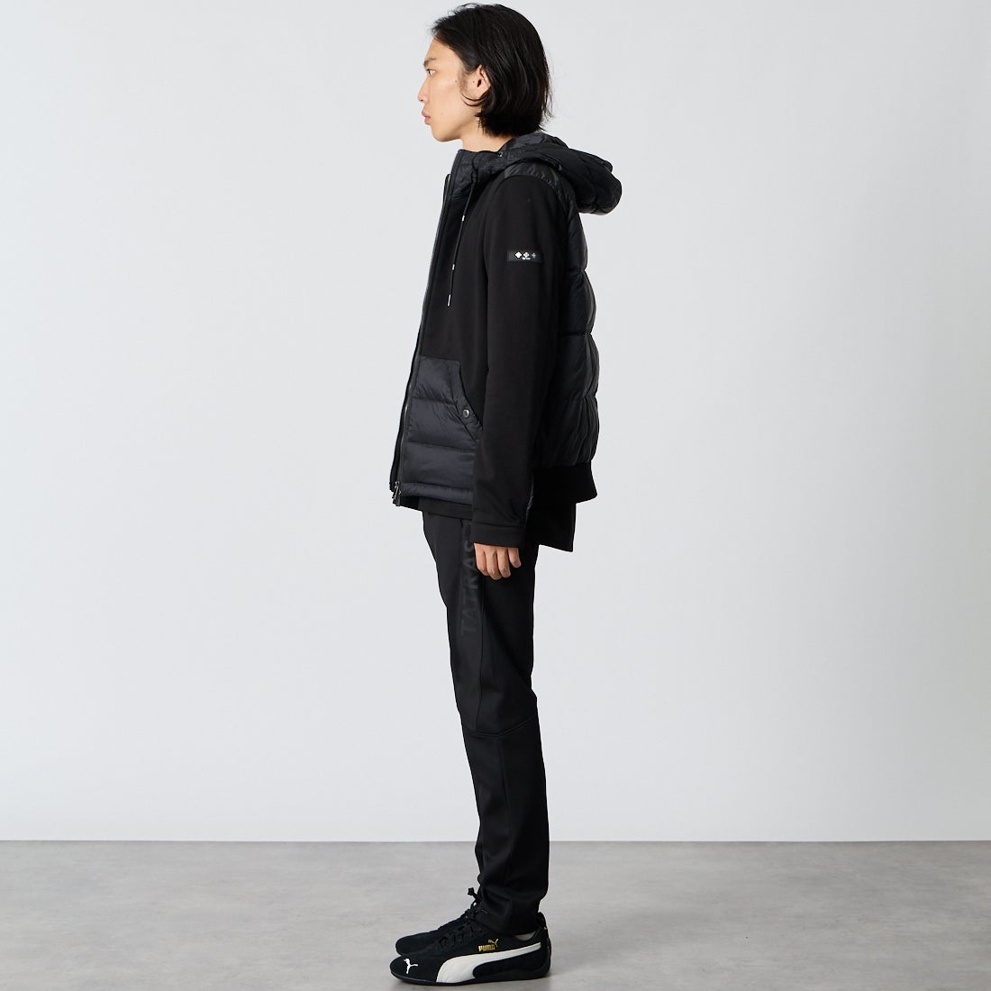 TATRAS [タトラス] MENTORO メントーロ パンツ [MCKA0855103588] BLACK &&モデル身長：175cm 着用サイズ：1&&