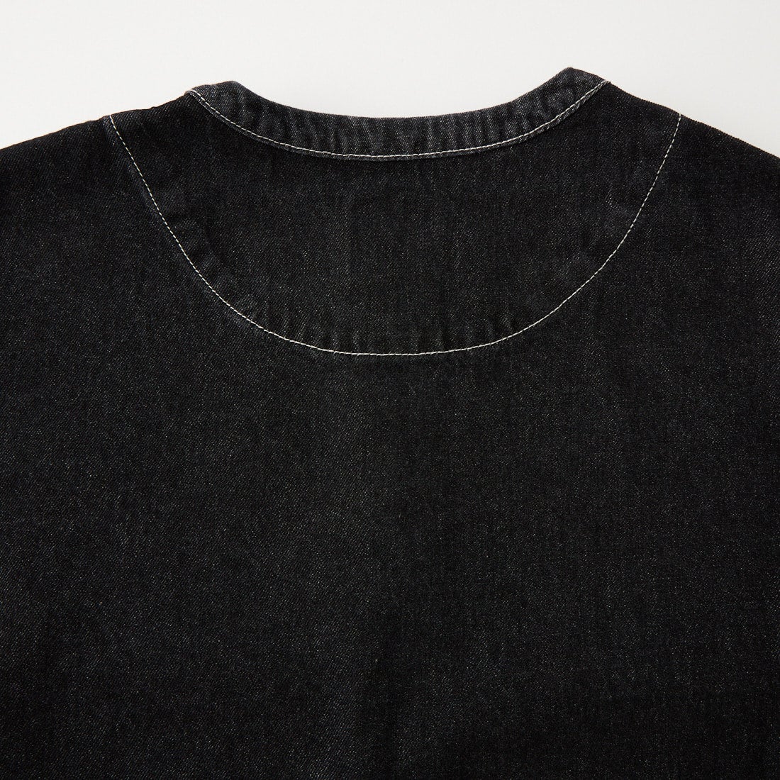 DANTON [ダントン] クルーネックデニムジャケット [DT-B0397SOU] BLACK