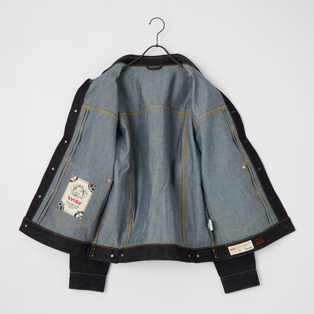 EVISU [エヴィス] エクリュカモメプリント デニムジャケット [2ESHTM5DJ1241] RAW INDIGO