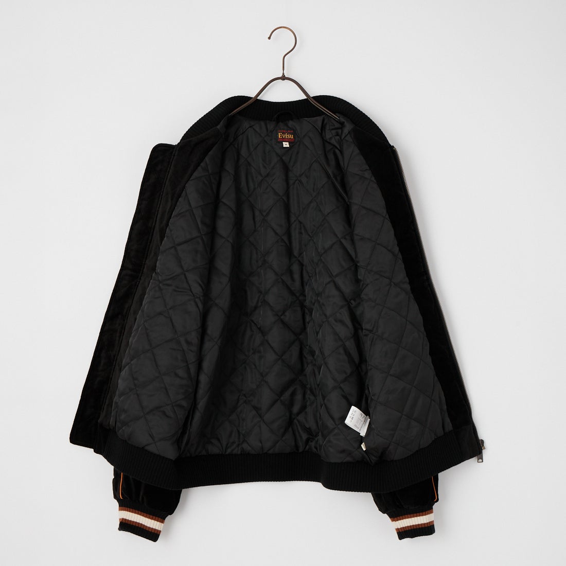 EVISU [エヴィス] 雷神 ライトパデッド スカジャン [2EAEJM6JK6021] BLACK