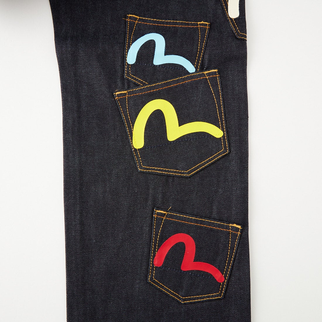 EVISU [エヴィス] マルチポケット ジーンズ [2EAHTM4JE1256] RAW INDIGO