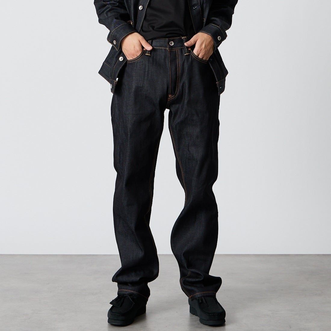 RAW IND/WH&&モデル身長：175cm 着用サイズ：30&&