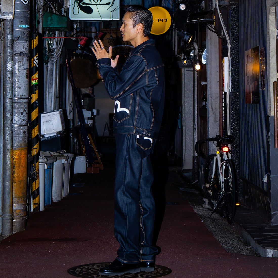 EVISU [エヴィス] カモメプリントポケット ジーンズ [2EAHTM5JE1233] RAW IND/WH