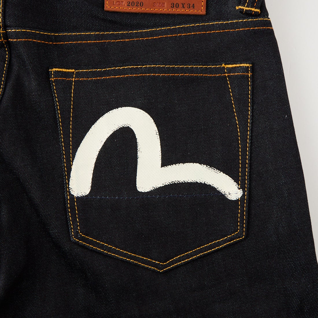 EVISU [エヴィス] カモメプリントポケット ジーンズ [2EAHTM5JE1233] RAW IND/WH