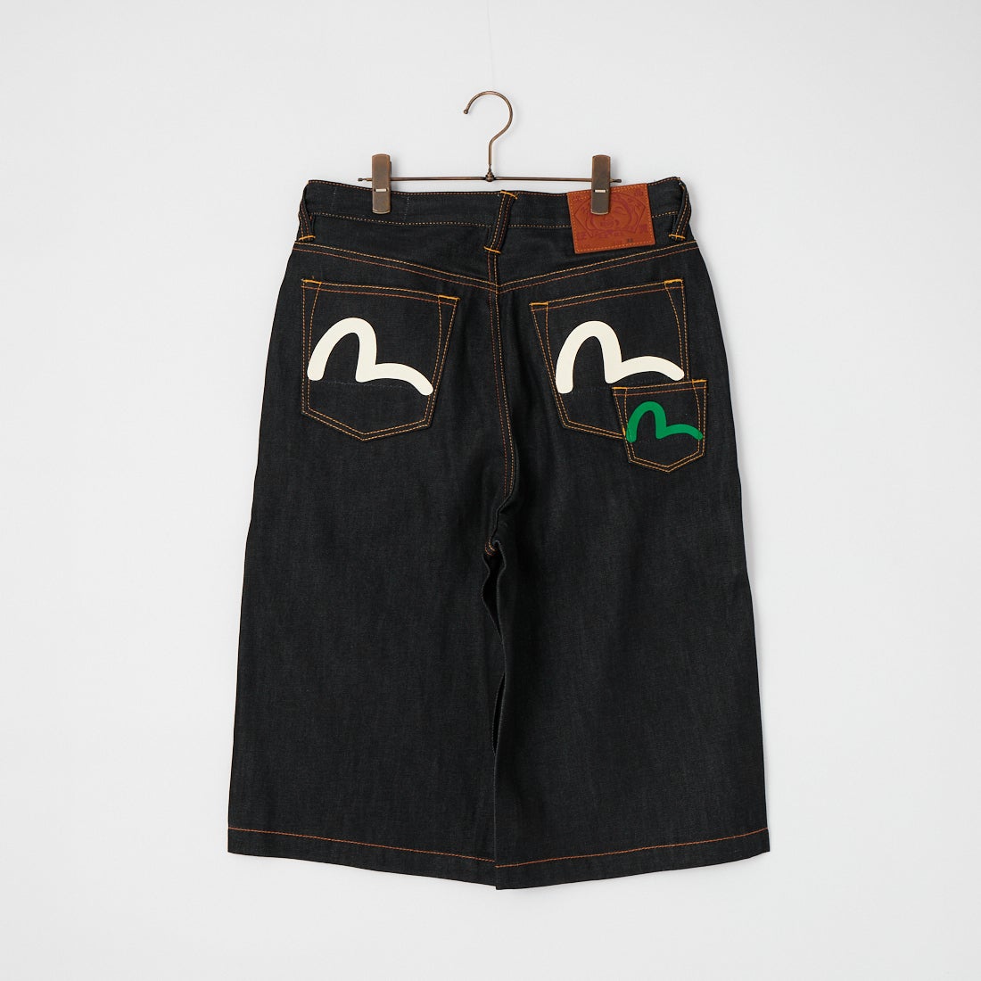 EVISU [エヴィス] カモメプリント マルチポケット デニムショーツ [2EAHTM5DS7031] RAW INDIGO